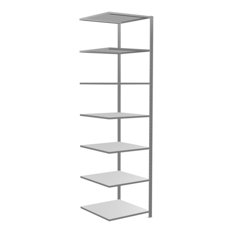 Schulte Anbauregal Steckregal MULTIplus150 3000 x 750 x 800 mm 7 Fachböden Kreuzstrebe verzinkt
