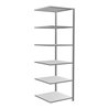 Schulte Anbauregal Steckregal MULTIplus150 2500 x 750 x 800 mm 6 Fachböden Kreuzstrebe verzinkt