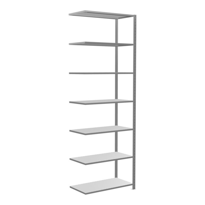 Schulte Anbauregal Steckregal MULTIplus150 3000 x 1000 x 500 mm 7 Fachböden Kreuzstrebe verzinkt