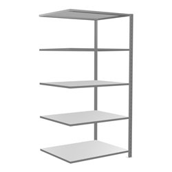 Schulte Anbauregal Steckregal MULTIplus150 2000 x 1000 x 800 mm 5 Fachböden Kreuzstrebe verzinkt