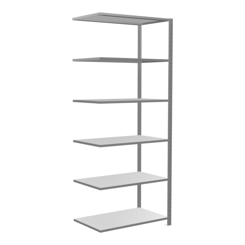 Schulte Anbauregal Steckregal MULTIplus150 2500 x 1000 x 600 mm 6 Fachböden Kreuzstrebe verzinkt