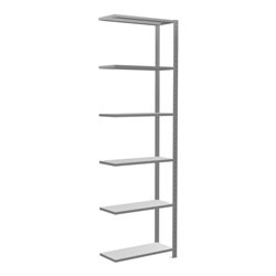 Schulte Anbauregal Steckregal MULTIplus150 2500 x 750 x 300 mm 6 Fachböden Kreuzstrebe verzinkt