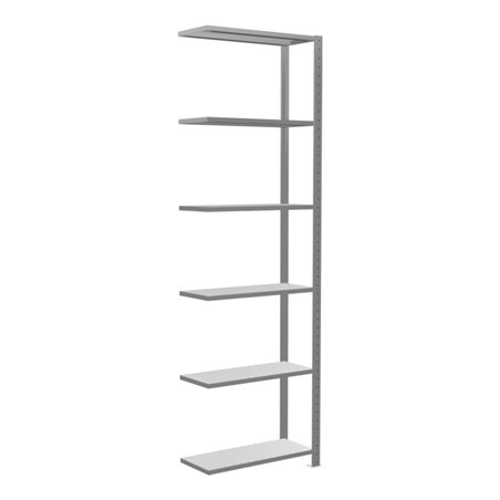 Schulte Anbauregal Steckregal MULTIplus150 2500 x 750 x 300 mm 6 Fachböden Kreuzstrebe verzinkt