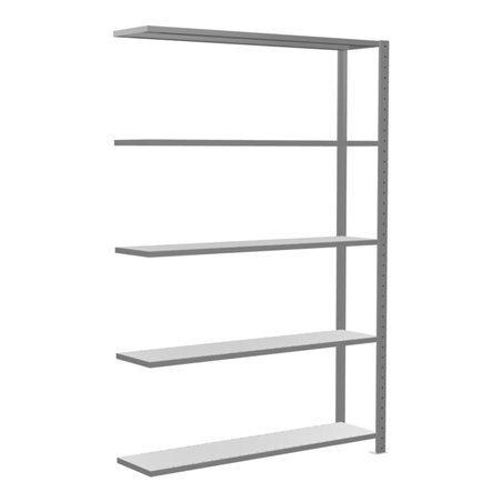 Schulte Anbauregal Steckregal MULTIplus150 2000 x 1300 x 300 mm 5 Fachböden Kreuzstrebe verzinkt