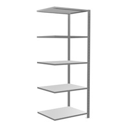 Schulte Anbauregal Steckregal MULTIplus150 2000 x 750 x 600 mm 5 Fachböden Kreuzstrebe verzinkt