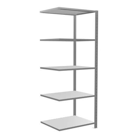 Schulte Anbauregal Steckregal MULTIplus150 2000 x 750 x 600 mm 5 Fachböden Kreuzstrebe verzinkt