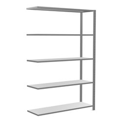 Schulte Anbauregal Steckregal MULTIplus150 2000 x 1300 x 400 mm 5 Fachböden Kreuzstrebe verzinkt