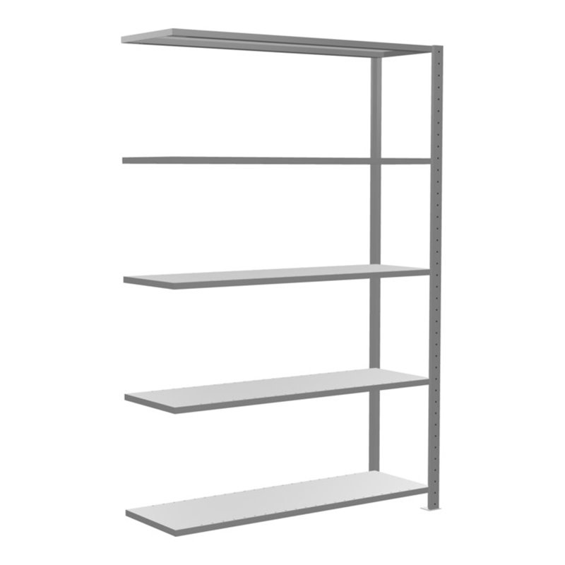 Schulte Anbauregal Steckregal MULTIplus150 2000 x 1300 x 400 mm 5 Fachböden Kreuzstrebe verzinkt