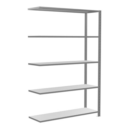 Schulte Anbauregal Steckregal MULTIplus150 2000 x 1300 x 400 mm 5 Fachböden Kreuzstrebe verzinkt