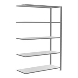 Schulte Anbauregal Steckregal MULTIplus150 2000 x 1300 x 500 mm 5 Fachböden Kreuzstrebe verzinkt