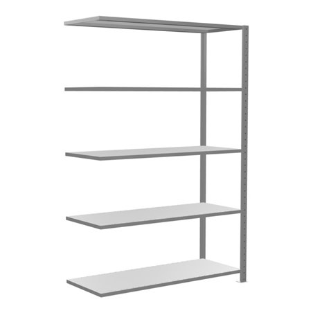 Schulte Anbauregal Steckregal MULTIplus150 2000 x 1300 x 500 mm 5 Fachböden Kreuzstrebe verzinkt