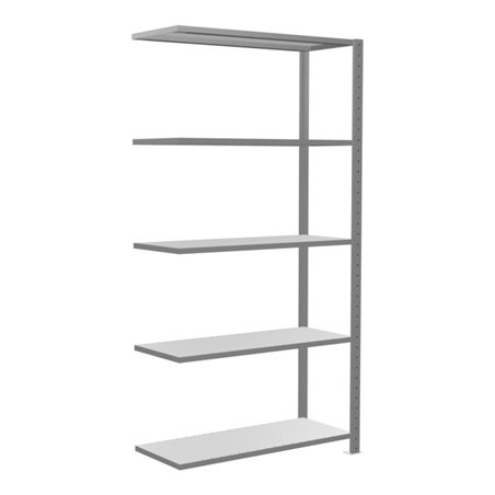 Schulte Anbauregal Steckregal MULTIplus150 2000 x 1000 x 400 mm 5 Fachböden Kreuzstrebe verzinkt