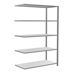 Schulte Anbauregal Steckregal MULTIplus150 2000 x 1300 x 600 mm 5 Fachböden Kreuzstrebe verzinkt