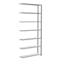 Schulte Anbauregal Steckregal MULTIplus150 3000 x 1300 x 300 mm 7 Fachböden Kreuzstrebe verzinkt