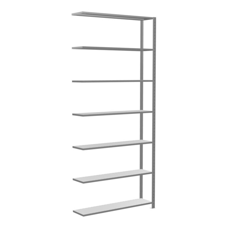Schulte Anbauregal Steckregal MULTIplus150 3000 x 1300 x 300 mm 7 Fachböden Kreuzstrebe verzinkt