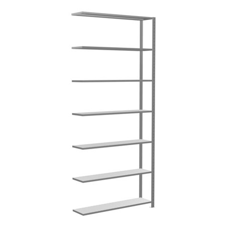 Schulte Anbauregal Steckregal MULTIplus150 3000 x 1300 x 300 mm 7 Fachböden Kreuzstrebe verzinkt