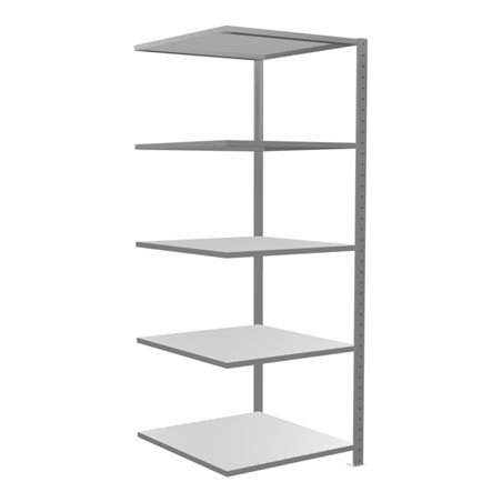 Schulte Anbauregal Steckregal MULTIplus150 2000 x 750 x 800 mm 5 Fachböden Kreuzstrebe verzinkt