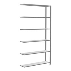 Schulte Anbauregal Steckregal MULTIplus150 2500 x 1300 x 300 mm 6 Fachböden Kreuzstrebe verzinkt