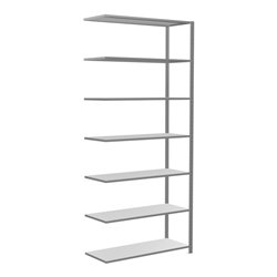 Schulte Anbauregal Steckregal MULTIplus150 3000 x 1300 x 500 mm 7 Fachböden Kreuzstrebe verzinkt