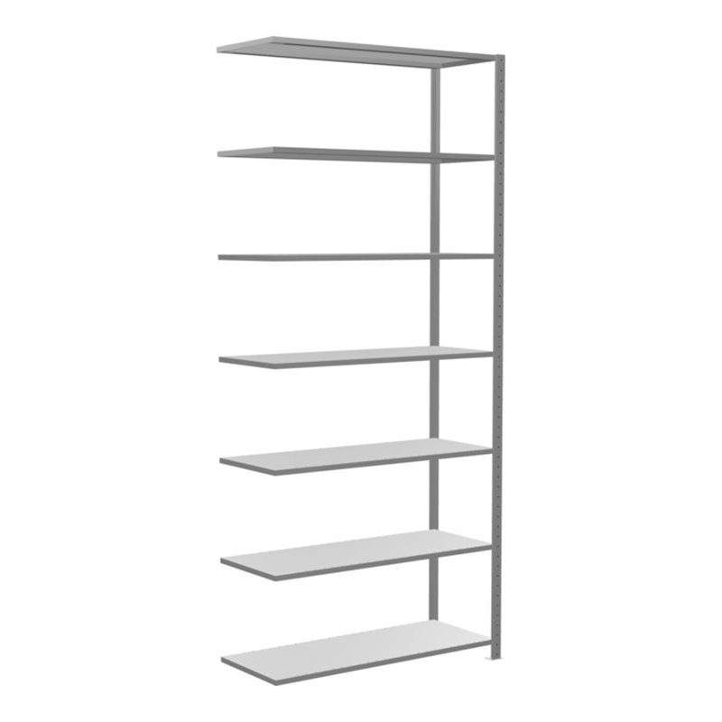 Schulte Anbauregal Steckregal MULTIplus150 3000 x 1300 x 500 mm 7 Fachböden Kreuzstrebe verzinkt