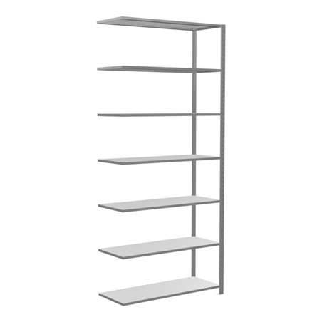 Schulte Anbauregal Steckregal MULTIplus150 3000 x 1300 x 500 mm 7 Fachböden Kreuzstrebe verzinkt