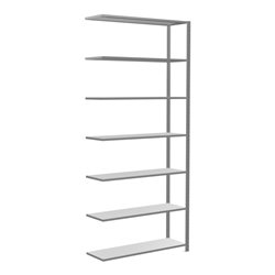 Schulte Anbauregal Steckregal MULTIplus150 3000 x 1300 x 400 mm 7 Fachböden Kreuzstrebe verzinkt