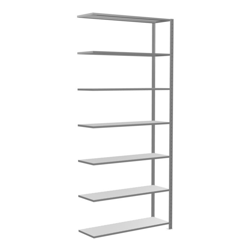 Schulte Anbauregal Steckregal MULTIplus150 3000 x 1300 x 400 mm 7 Fachböden Kreuzstrebe verzinkt