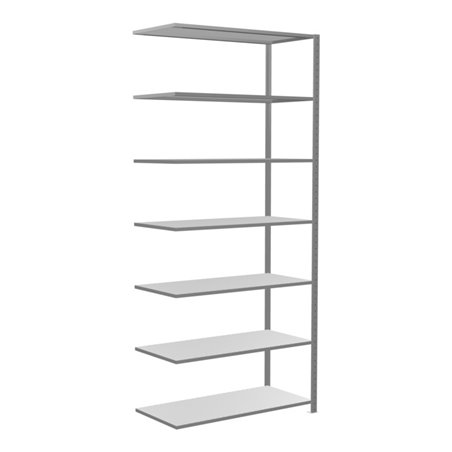 Schulte Anbauregal Steckregal MULTIplus150 3000 x 1300 x 600 mm 7 Fachböden Kreuzstrebe verzinkt