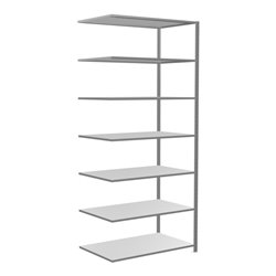 Schulte Anbauregal Steckregal MULTIplus150 3000 x 1300 x 800 mm 7 Fachböden Kreuzstrebe verzinkt