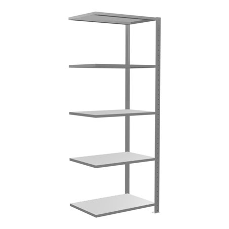 Schulte Anbauregal Steckregal MULTIplus150 2000 x 750 x 500 mm 5 Fachböden Kreuzstrebe verzinkt