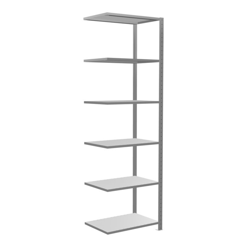 Schulte Anbauregal Steckregal MULTIplus150 2500 x 750 x 500 mm 6 Fachböden Kreuzstrebe verzinkt
