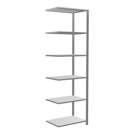 Schulte Anbauregal Steckregal MULTIplus150 2500 x 750 x 500 mm 6 Fachböden Kreuzstrebe verzinkt