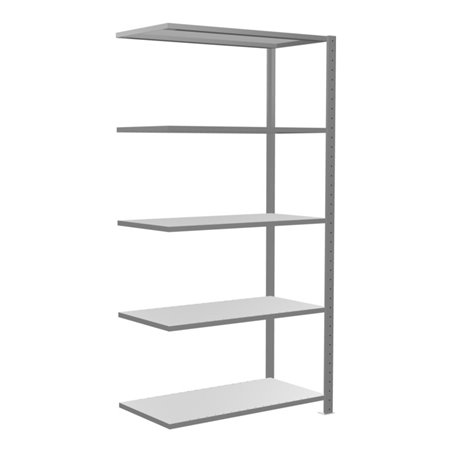 Schulte Anbauregal Steckregal MULTIplus150 2000 x 1000 x 500 mm 5 Fachböden Kreuzstrebe verzinkt