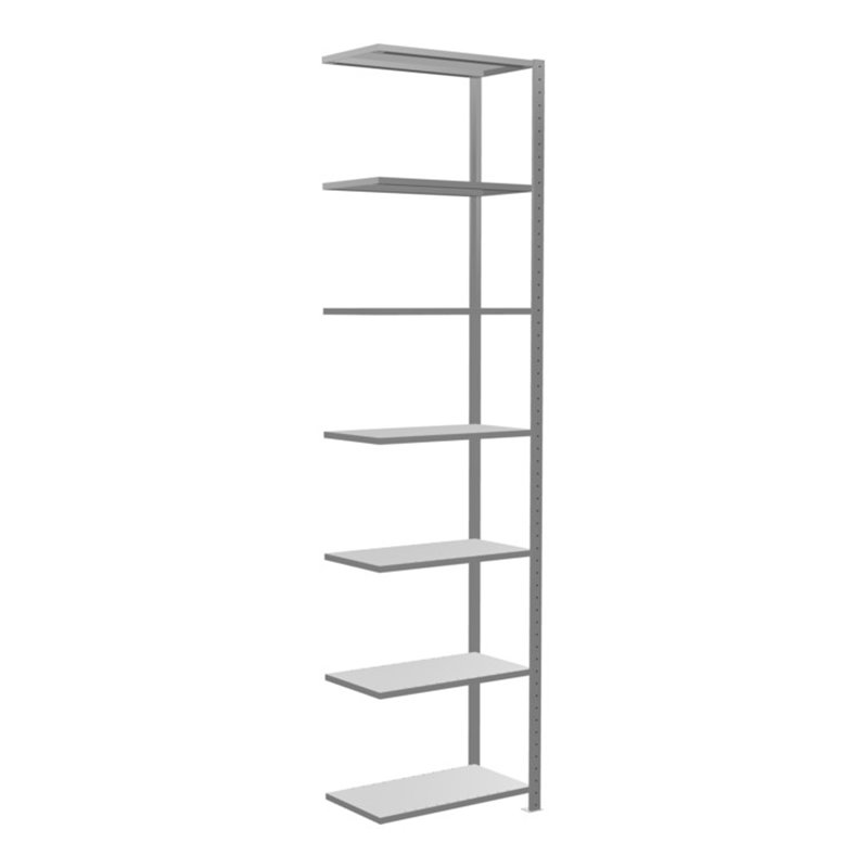 Schulte Anbauregal Steckregal MULTIplus150 3000 x 750 x 400 mm 7 Fachböden Kreuzstrebe verzinkt