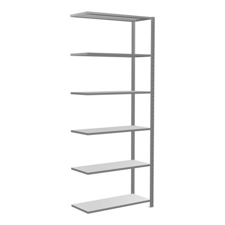 Schulte Anbauregal Steckregal MULTIplus150 2500 x 1000 x 400 mm 6 Fachböden Kreuzstrebe verzinkt