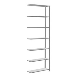 Schulte Anbauregal Steckregal MULTIplus150 3000 x 1000 x 300 mm 7 Fachböden Kreuzstrebe verzinkt