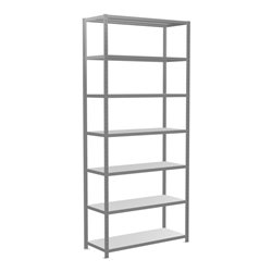 Schulte Grundregal Steckregal MULTIplus250 3000 x 1300 x 500 mm 7 Fachböden Kreuzstrebe verzinkt