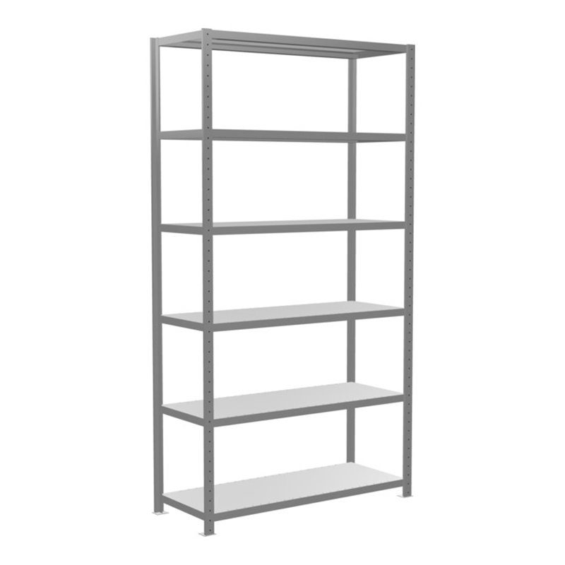 Schulte Grundregal Steckregal MULTIplus250 2500 x 1300 x 500 mm 6 Fachböden Kreuzstrebe verzinkt