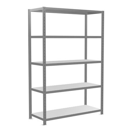 Schulte Grundregal Steckregal MULTIplus250 2000 x 1300 x 500 mm 5 Fachböden Kreuzstrebe verzinkt