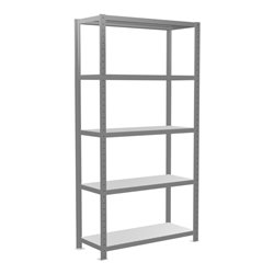 Schulte Grundregal Steckregal MULTIplus250 2000 x 1000 x 400 mm 5 Fachböden Kreuzstrebe verzinkt