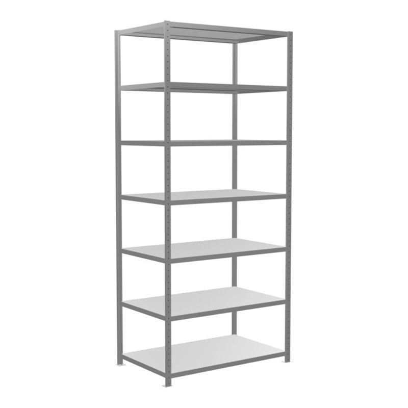 Schulte Grundregal Steckregal MULTIplus250 3000 x 1300 x 800 mm 7 Fachböden Kreuzstrebe verzinkt