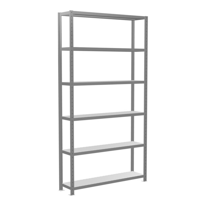 Schulte Grundregal Steckregal MULTIplus250 2500 x 1300 x 300 mm 6 Fachböden Kreuzstrebe verzinkt