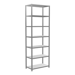 Schulte Grundregal Steckregal MULTIplus250 3000 x 1000 x 500 mm 7 Fachböden Kreuzstrebe verzinkt