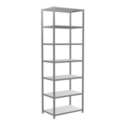 Schulte Grundregal Steckregal MULTIplus250 3000 x 1000 x 600 mm 7 Fachböden Kreuzstrebe verzinkt