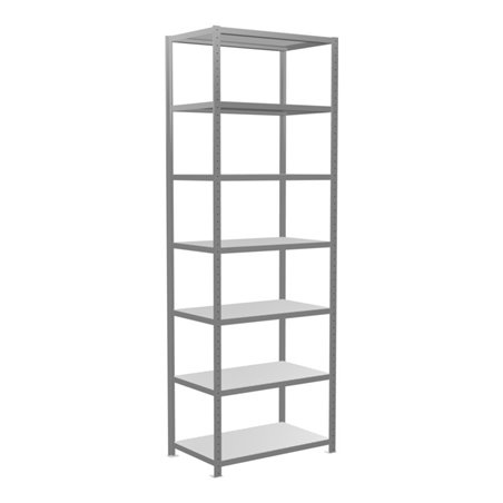 Schulte Grundregal Steckregal MULTIplus250 3000 x 1000 x 600 mm 7 Fachböden Kreuzstrebe verzinkt