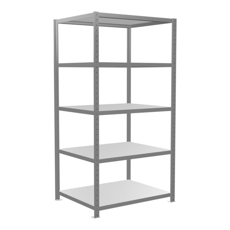 Schulte Grundregal Steckregal MULTIplus250 2000 x 1000 x 800 mm 5 Fachböden Kreuzstrebe verzinkt