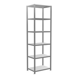 Schulte Grundregal Steckregal MULTIplus250 2500 x 750 x 500 mm 6 Fachböden Kreuzstrebe verzinkt