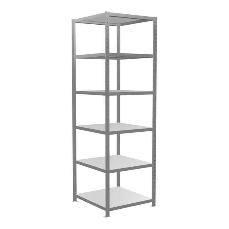 Schulte Grundregal Steckregal MULTIplus250 2500 x 750 x 800 mm 6 Fachböden Kreuzstrebe verzinkt