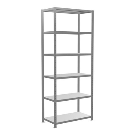 Schulte Grundregal Steckregal MULTIplus250 2500 x 1000 x 500 mm 6 Fachböden Kreuzstrebe verzinkt