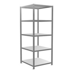 Schulte Grundregal Steckregal MULTIplus250 2000 x 750 x 800 mm 5 Fachböden Kreuzstrebe verzinkt